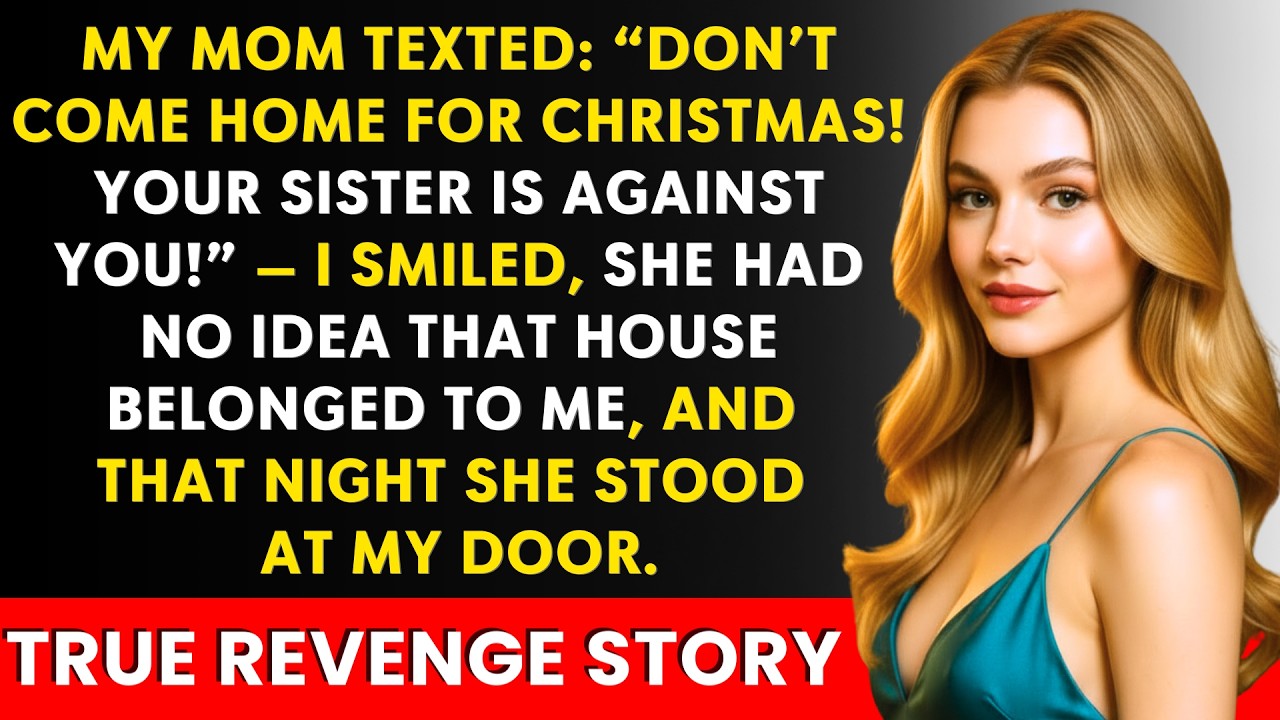 At 7:47 PM, three days before Christmas, my mother texted: “Don’t come home. Your sister is against you.” I sat in my home office, a glass of wine untouched, and felt the last of my hope...