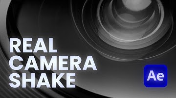 REAL Camera Shake Presets for After Effects