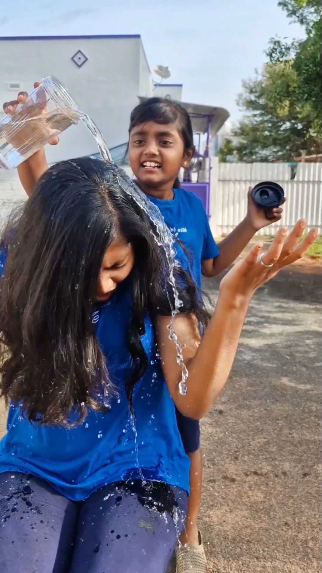 water proof hair ahhh!!! ??Tom\u0026Jerry ?DiyaIshwarya #shorts #viralvideo