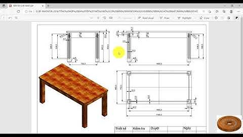 HỌC INVENTOR SỐ 28 BÀN ĂN CHỮ NHẬT | INVENTOR TUTORIAL # 28 DINING TABLE