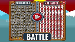 ARENA GLORY SUMMON X999999 SHIELD ZOMBIE VS X999999 ZOMBIE KAI RAIDER | STICK WAR LEGACY - KASUBUKTQ