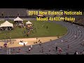 Sembrat Kevin, Anchors 2018 Nationals Mixed 4x400m Relay Team, 3:38s 4th Place