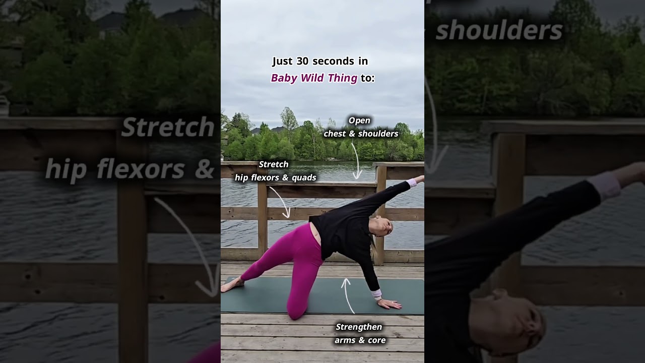 Baby Wild Thing Pose | Yoga for Strength & Flexibility