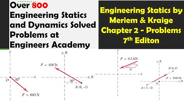 Engineering Statics by Meriam 7th Edition Solution | Engineers Academy
