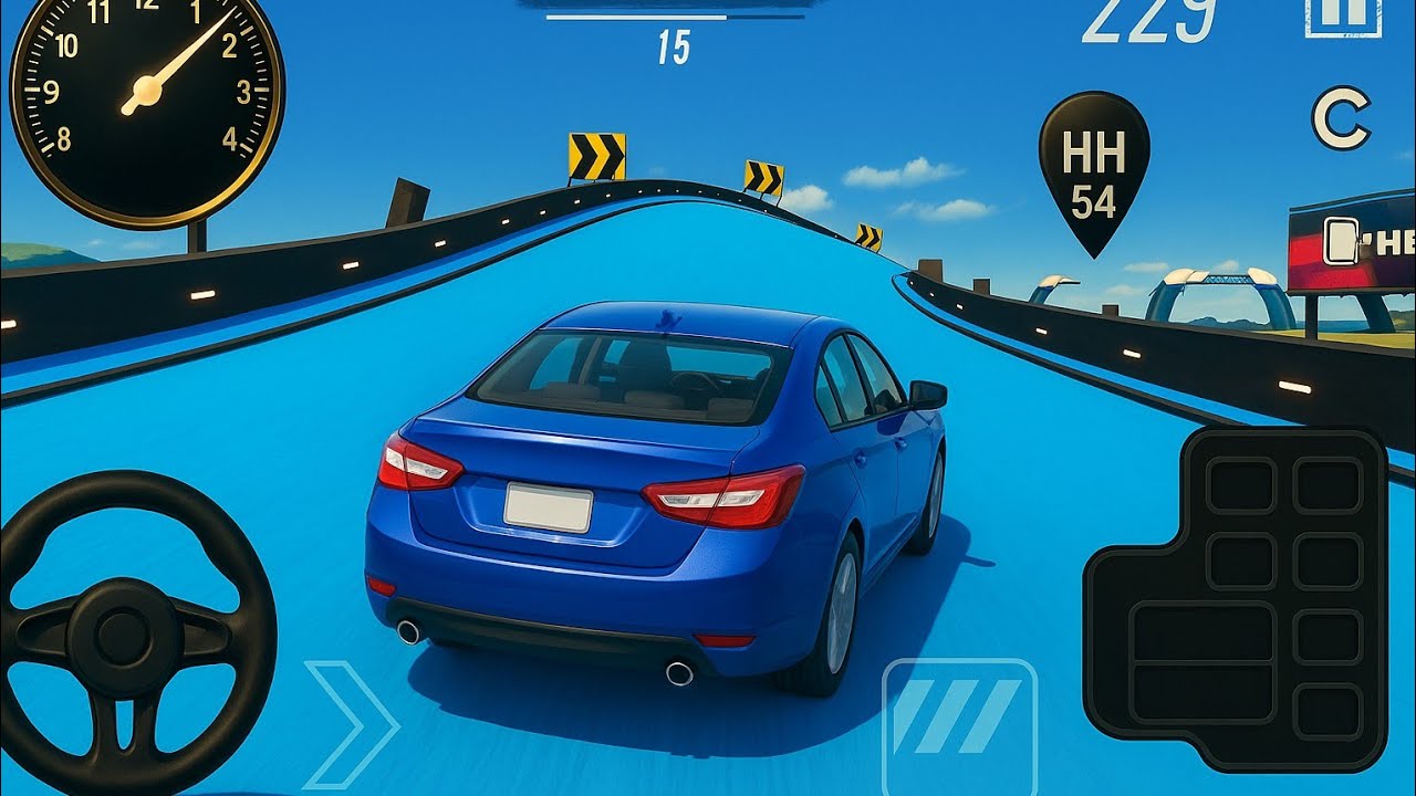 Car Stunt Races Mega Ramp Simulator -GT Impossible Sport Car Racing - AndroidGamePlay