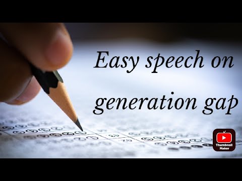 easy speech on generation gap #speakenglish #youtubevideo #plz ...