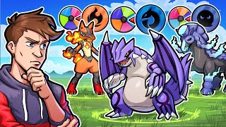 Choose Your Pokemon, BUT The Wheel Changes Their Type!