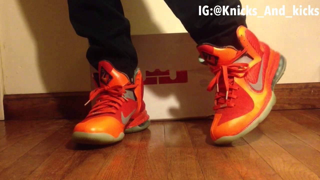 lebron 9 big bang on feet