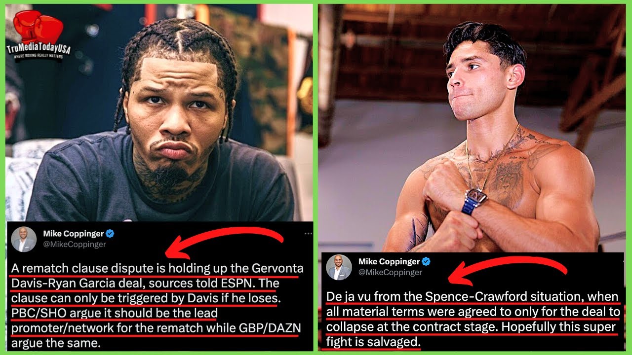 BAD NEWS: Mike Coppinger REVEALS Gervonta Davis Ryan Garcia FIGHT COLLAPSE - Like CRAWFORD SPENCE?