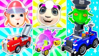Ambulance Police Rescue Team 🚓 🚑 🚒 Rescue Squad Song: Wheels On The Bus | Nursery Rhymes & Kids Song