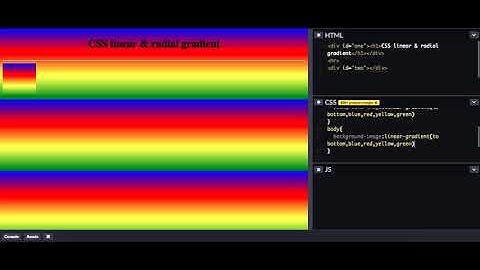 CSS: linear & radial gradient(English version)