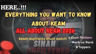 All about KEAM 2026 || Marks vs Rank || Exam pattern || Weightage..