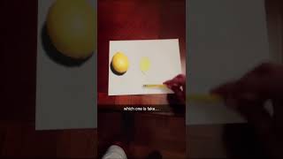 Fake vs real lemon challenge #observation #shorts
