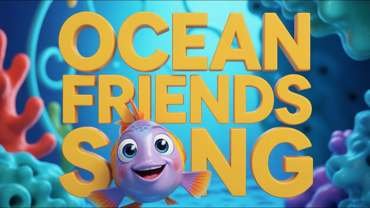 Colorful Ocean Song | Nursery Rhyme for Kids About Learning Fish and Sea Creatures