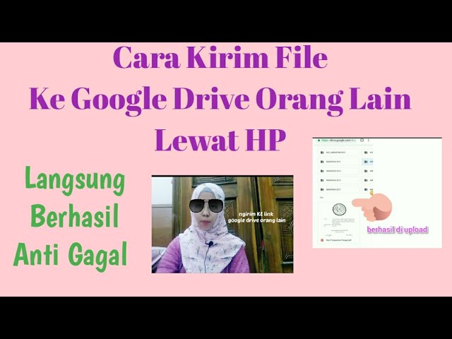 Cara Kirim File Ke Google Drive Orang Lain Lewat Hp Youtube