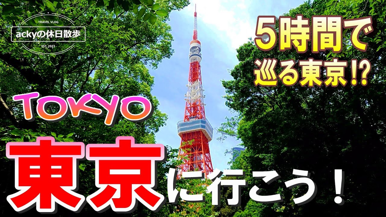 【東京旅行/vlog】「東京に行こう！」/羽田発、5時間で巡る東京⁉編、東京観光に役立つおすすめコース【東京タワー/増上寺/銀座/浅草/上野/アメ横】