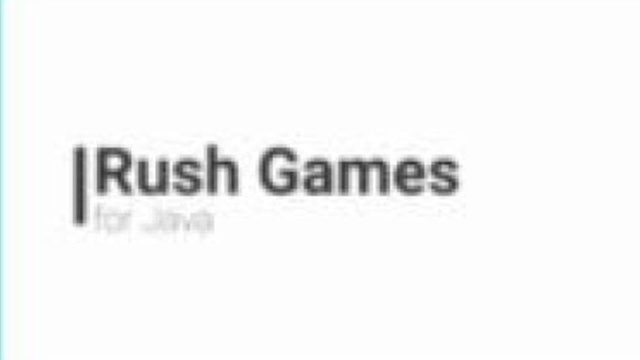 1 3 Rush Games for Java - YouTube