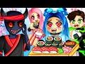 What are they hiding...? Roblox Sushi Buffet Story!