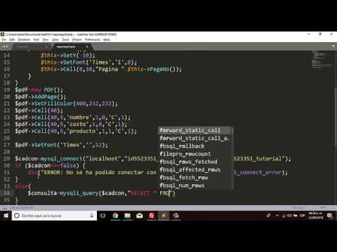 crear PDF con php - YouTube