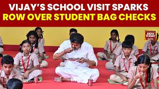 Breaking Dmk Slams Frisking Of Students Bags Ahead Of Cm Vijays Breakfast Scheme Launch