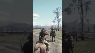 RDR2: Outlaw Ambush! 😱 Innocent Rider Shot in Wild West | Brutal Cowboy Attack #shorts