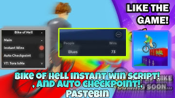 Bike Of Hell Super OP Script Auto Win Instant Win And Auto Checkpoint Very OP!! #roblox #bikeofhell