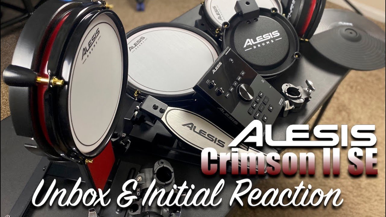 Alesis Crimson II SE 9-Piece Drum Kit with Mesh Heads Unbox & Initial  Reactions (Review)