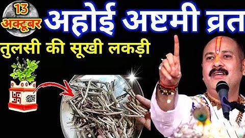 13 अक्टूबर 2025 अहोई अष्टमी व्रत के दिन तुलसी की सूखी लकड़ी वाला उपाय जरुर करे ||Pradeep Ji Mishra