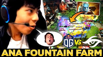 OG.ana LEGENDARY PL Fountain Farming vs SECRET - 1 HP MOST EPIC 200 IQ Survive in Dota 2