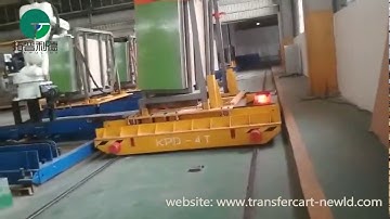 RGV Rail Guided Transfer Cart For Workshop Material Handling