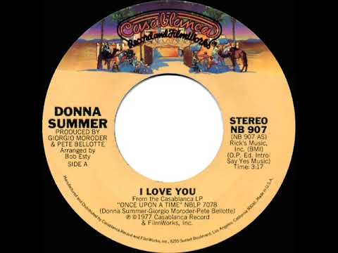 1978 HITS ARCHIVE: I Love You - Donna Summer (stereo 45 single version)