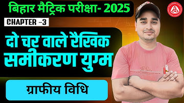 ग्राफीय विधि से समीकरण हल करना सीखे | Class 10th graph kaise banaye | graphiy vidhi class 10th maths