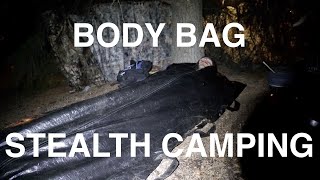 Body Bag Stealth Camping In Freeway Interchange