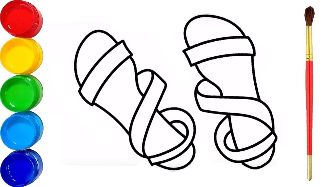 Featured image of post How To Draw Sandals Easy Tips seni untuk anak anak dengan menggambar ceri mudah langkah demi langkah dan mewarnai 66