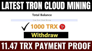Brand New TRX Mining Site || Latest Free TRON Cloud mining 2023 | trontex Review