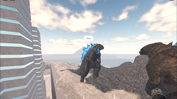 Godzilla 2021 Vs. Godzilla 2014- Roblox Kaiju Universe