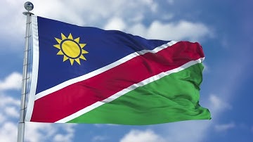 Namibia Flag Animation Stock Motion Graphics
