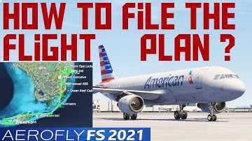 {EASY} How to File the FLIGHT PLAN in Aerofly 2021 | Flight Planning | Mobile Flight Simulator