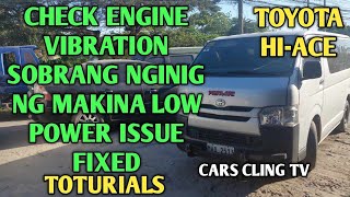 TOYOTA HI ACE ENGINE VIBRATION CHECK ENGINE LOW POWER ISSUE FIXED CODE P0400 /P0406  EGR MALFUNCTION