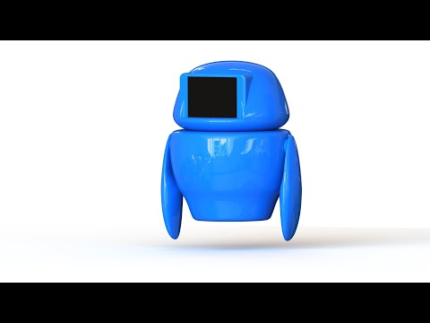 E-Bot 3D model, Completed with the help of Brain3d!