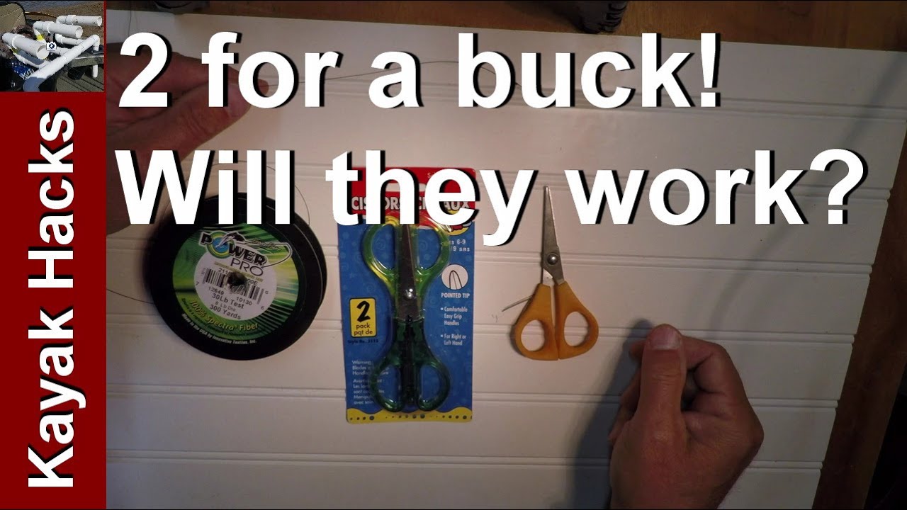 Dollar Store Scissors cut braided fishing line? The Test 