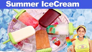 ICE CREAM Popsicles For KIDS Summer Special | 5 तरीके के झटपट आइसक्रीम | CookWithNisha