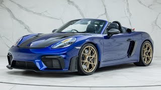 2024 Porsche 718 Spyder RS  PTS San Marino Blue Metallic  Walkaround + Engine & Exhaust Sound