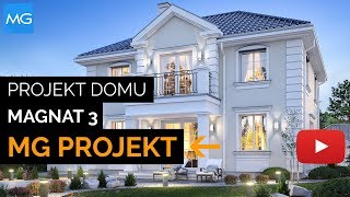 Projekt domu Magnat 3 MG Projekt - 147,75 m2 - koszt budowy 209 tys. zł