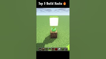 Amazing Build Hacks 😱 #minecraft #shorts
