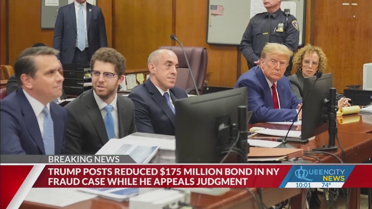 Trump posts $175 Mil. bond in New York fraud case - YouTube