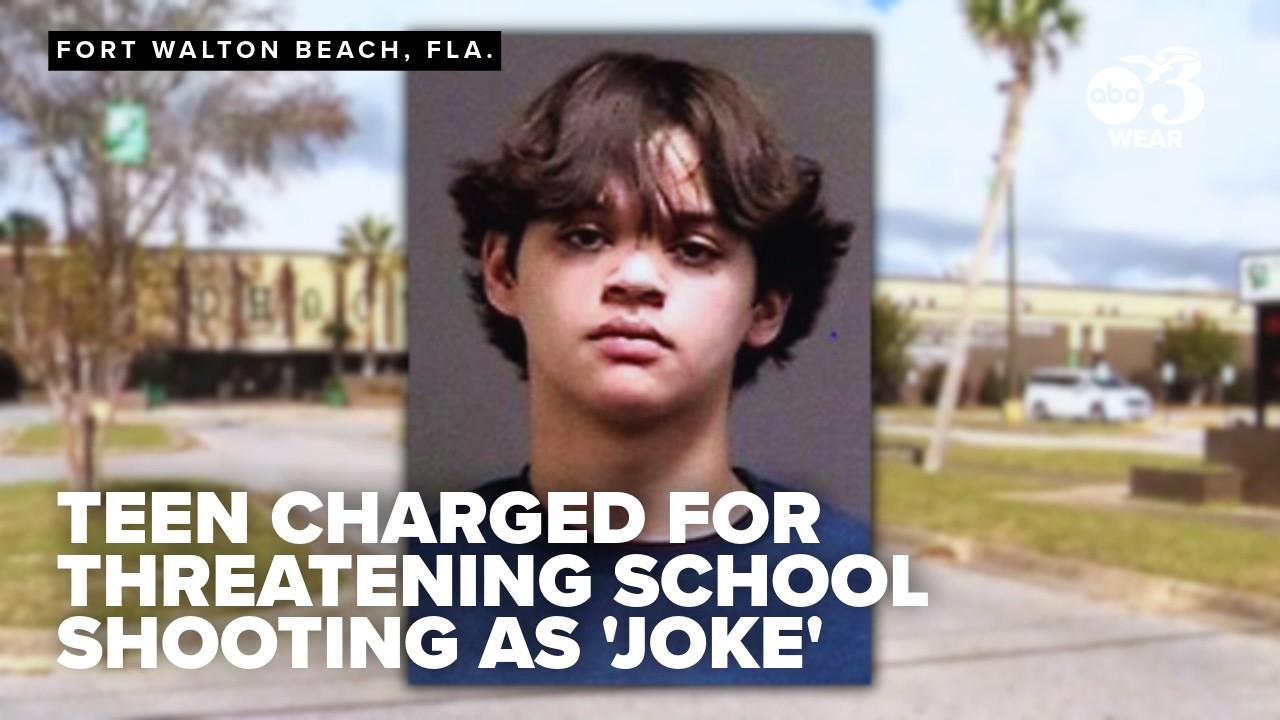 Florida teen charged after threatening school shooting as 'joke'