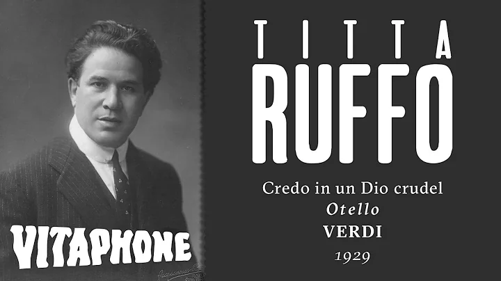 RARE ELECTRIC: Titta Ruffo - Credo in un Dio Crude...