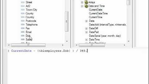 Crystal Reports 2008 Tutorial - Calculating Age in Crystal Reports