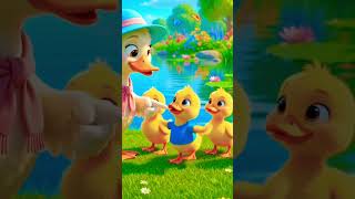 Count to 5 with Mama Duck | Learn Numbers 1–5 for Kids #Short #preschoollearning #kidseducation #kid